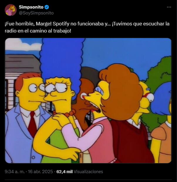Memes de la caída de Spotify. Fotos: Redes Sociales