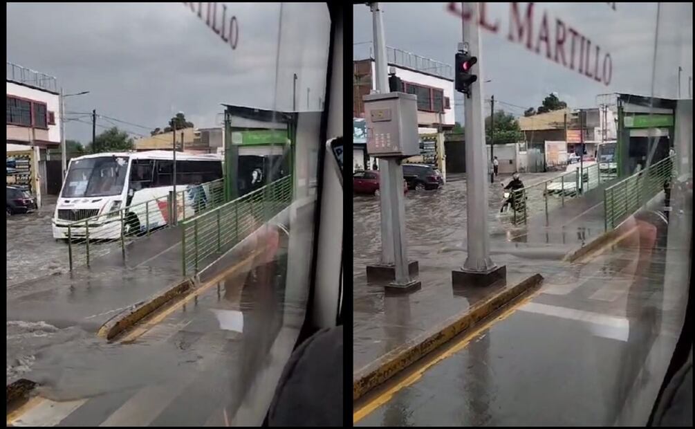 El nivel del agua impide que las unidades que circulan por esa región del Valle de México puedan avanzar con rapidez. Foto: Especial