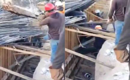 VIDEO: Con maquinaria pesada, así fue el rescate de los trabajadores atrapados en colapso de muro de contención en el Tren Maya