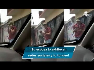 Hombre baja de su auto para escuchar mensaje de su amante y deja el bluetooth encendido