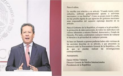 No hay pruebas de espionaje por parte del gobierno: Presidencia