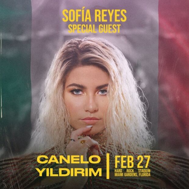 Sofía Reyes cantará el himno nacional en la pelea del Canelo Álvarez vs Avni Yildirim