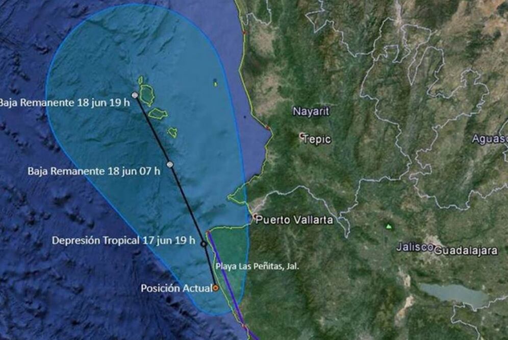 Carlos se debilita a depresión tropical