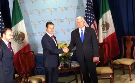 Colaboración y respeto mutuo, objetivos de reunión con Pence, dice Peña Nieto
