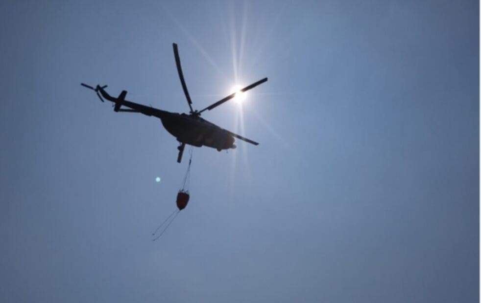 Marina ayuda a sofocar incendios forestales en Chiapas