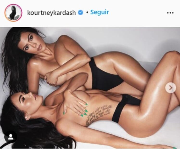 Detalles de la lencería con la que posaron Kourtney Kardashian y Megan Fox 