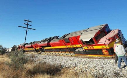 Tren de carga se descarrila en Zacatecas; no hay heridos