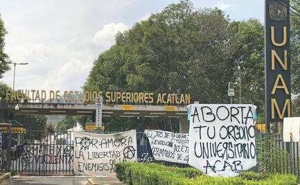 Autoridades muestran destrozos en la FES Acatlán