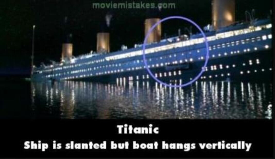Los 20 errores de la película "Titanic"