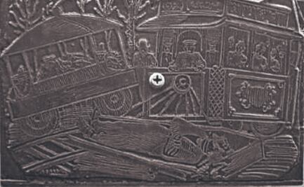 INBAL recupera placa dañada de José Guadalupe Posada para hacer dictamen