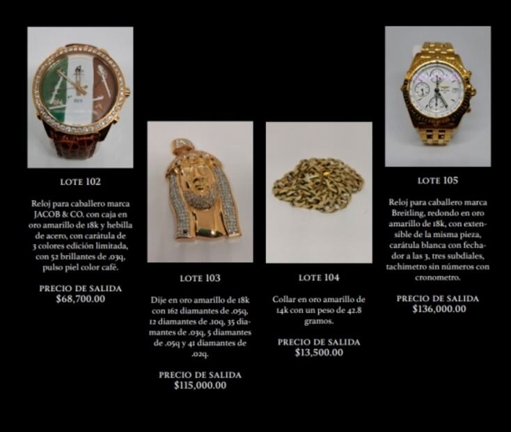 Rolex, Hublot y Romain Jerome, estas son las joyas "extravagantes" a subasta en Los Pinos