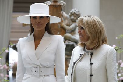 Melania Trump es muy "divertida e inteligente", asegura Brigitte Macron