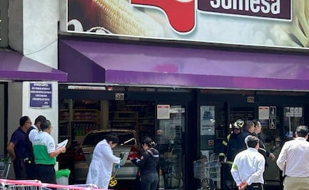 Adulta mayor se impacta contra supermercado