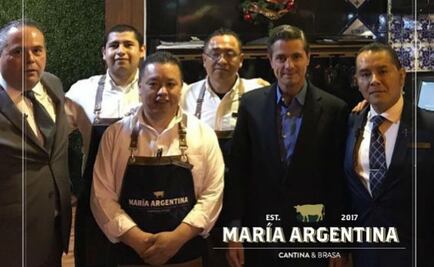 Reaparece Enrique Peña Nieto en restaurante argentino en Metepec