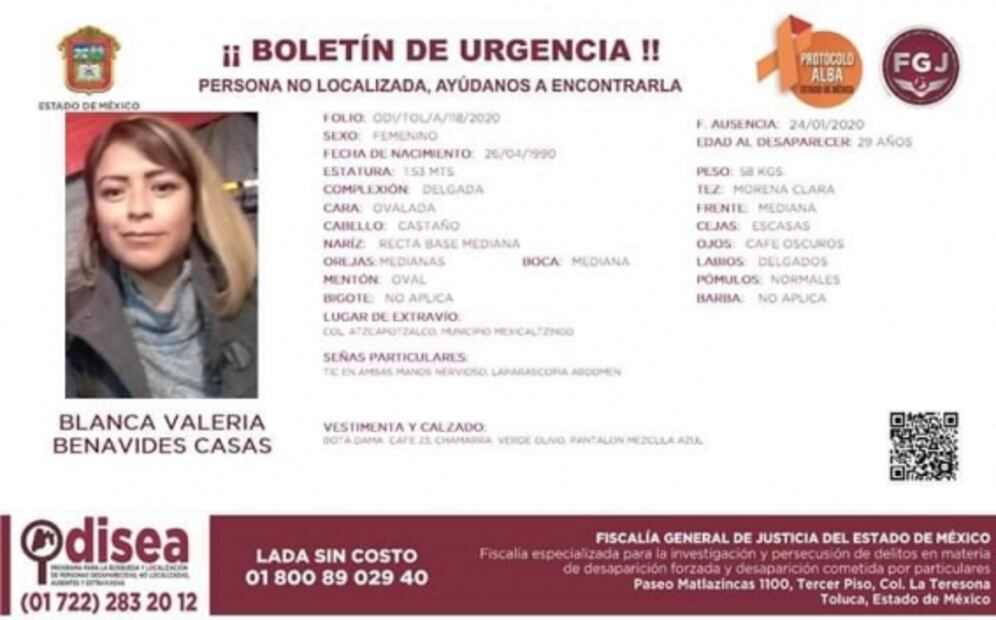 Reportan como desaparecidas a dos Valerias en Edomex