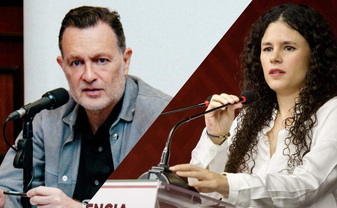 Mauricio Kuri González, gobernador de Querétaro y Luisa María Alcalde Luján, presidenta de Morena. Foto: Especial