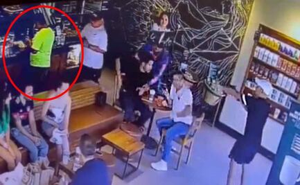 “Él solo era un cliente”, asegura esposa de hombre detenido por asalto y asesinato de empresario en Starbucks de Tulum