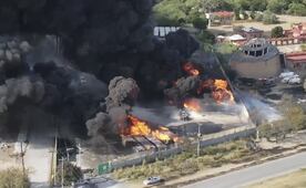 Confirman un muerto y tres heridos tras incendio de hidrocarburos en Pesquería, Nuevo León; un trabajador resultó intoxicado 