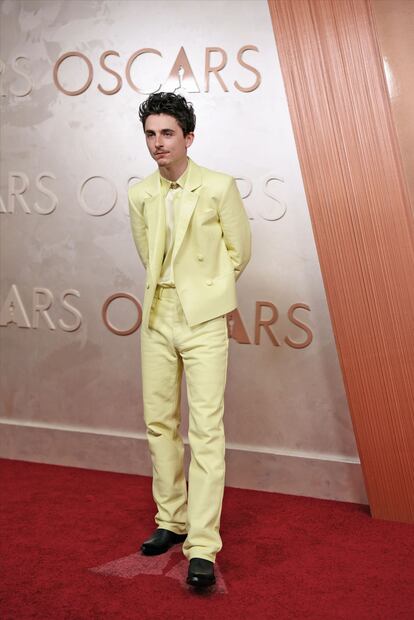 Timothée Chalamet. (04/03/2025) Foto: Agencias
