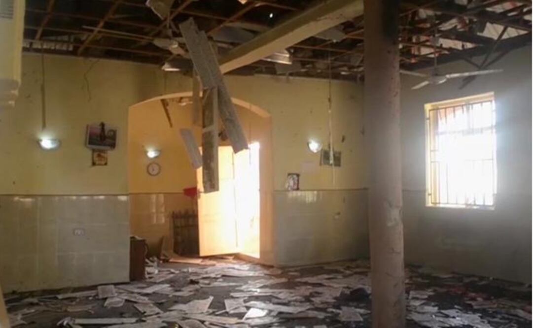 Damages at the site of a suicide bomber attack in Mubi in Adamawa state, in northeastern Nigeria – Photo: AFP