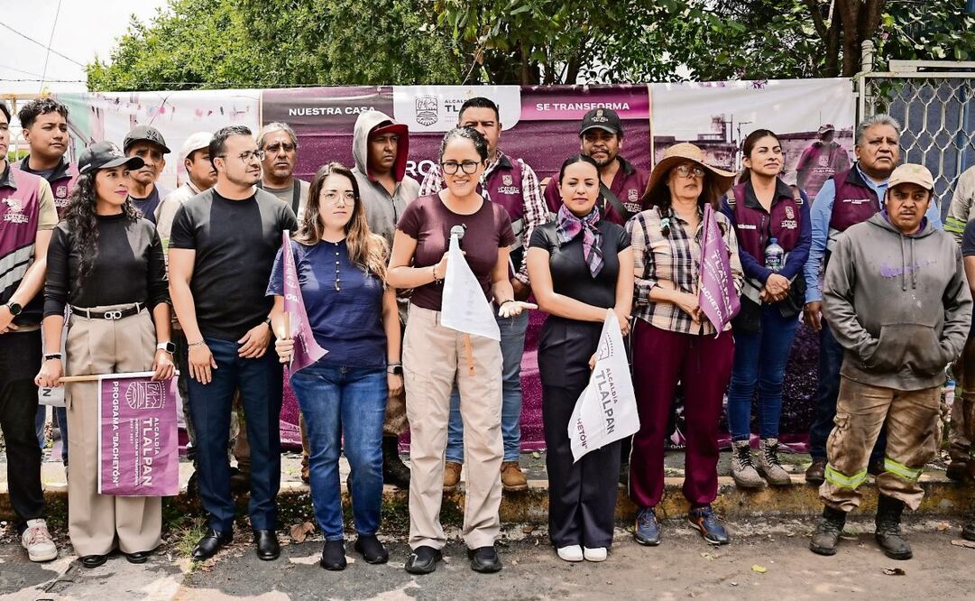 Gabriela Osorio arrancó el plan de atención de 700 baches en Tlalpan. Foto: Especial