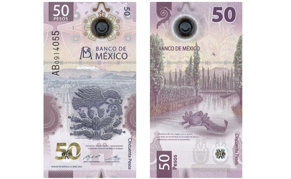El famoso billete "de ajolote" reemplazará a la serie retirada de la Familia D. 
