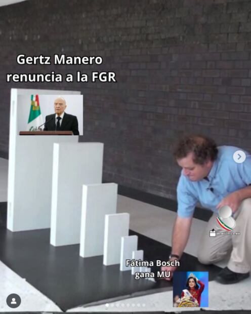 Memes de la renuncia de Alejandro Gertz Manero. Foto: Instagram