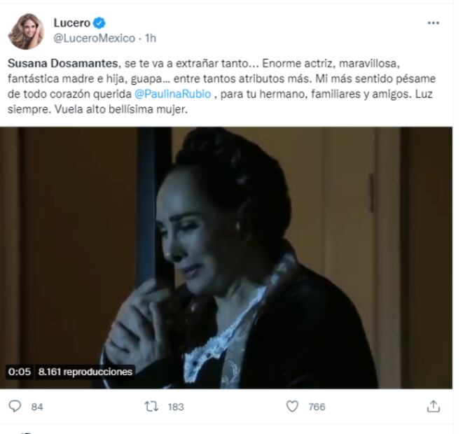 Famosos despiden a Susana Dosamantes