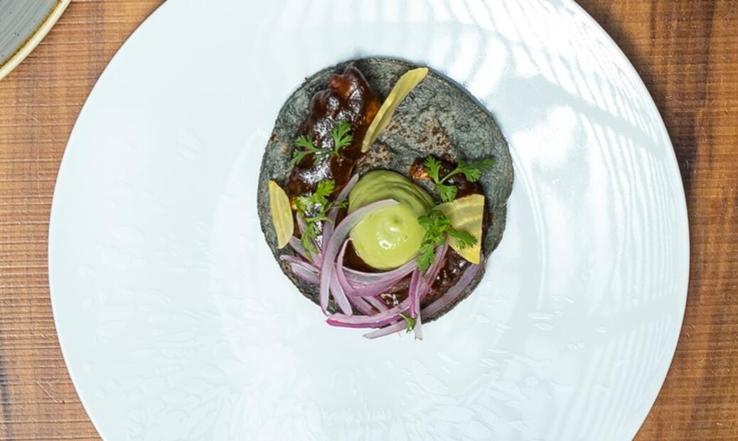 El pulpo va muy bien con el recado negro, una receta maya,