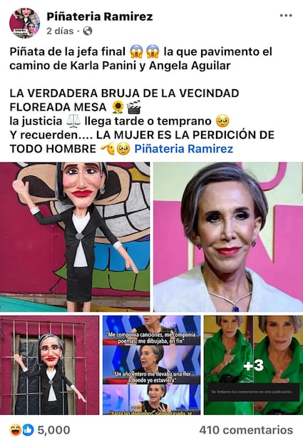 Piñata Florinda Meza. Foto: Redes Sociales