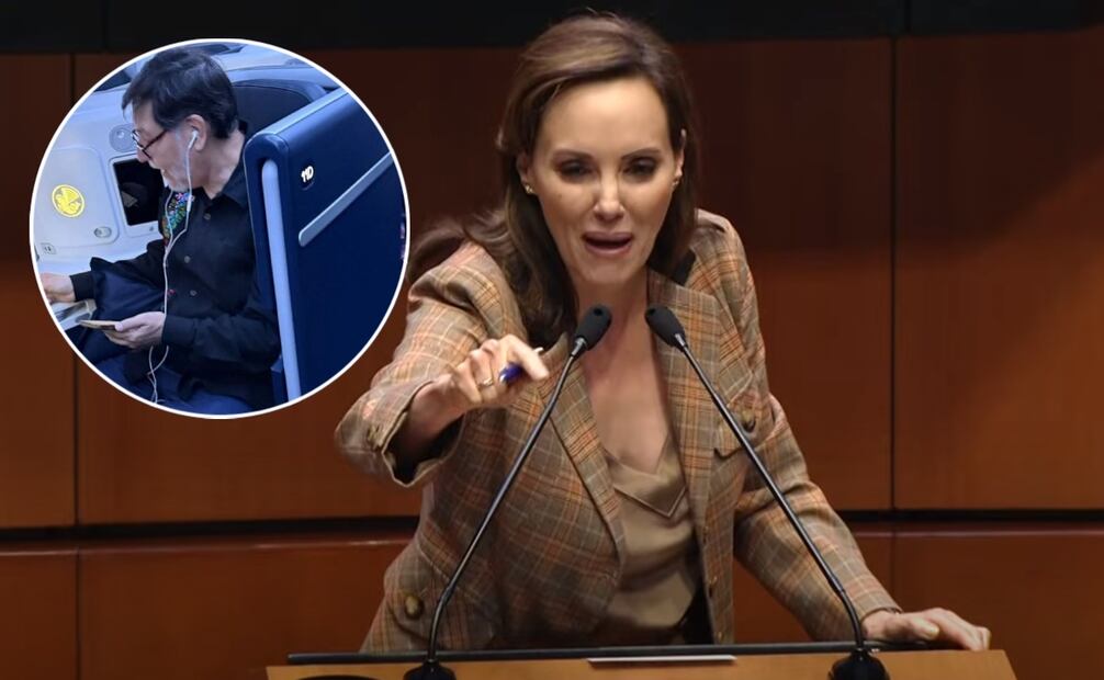 El presidente del Senado critica a Lilly Téllez por su actitud irrespetuosa durante el homenaje a José Mujica en el Senado. Fotos: Especiales