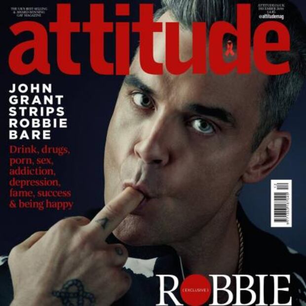 Robbie Williams posa desnudo en revista gay