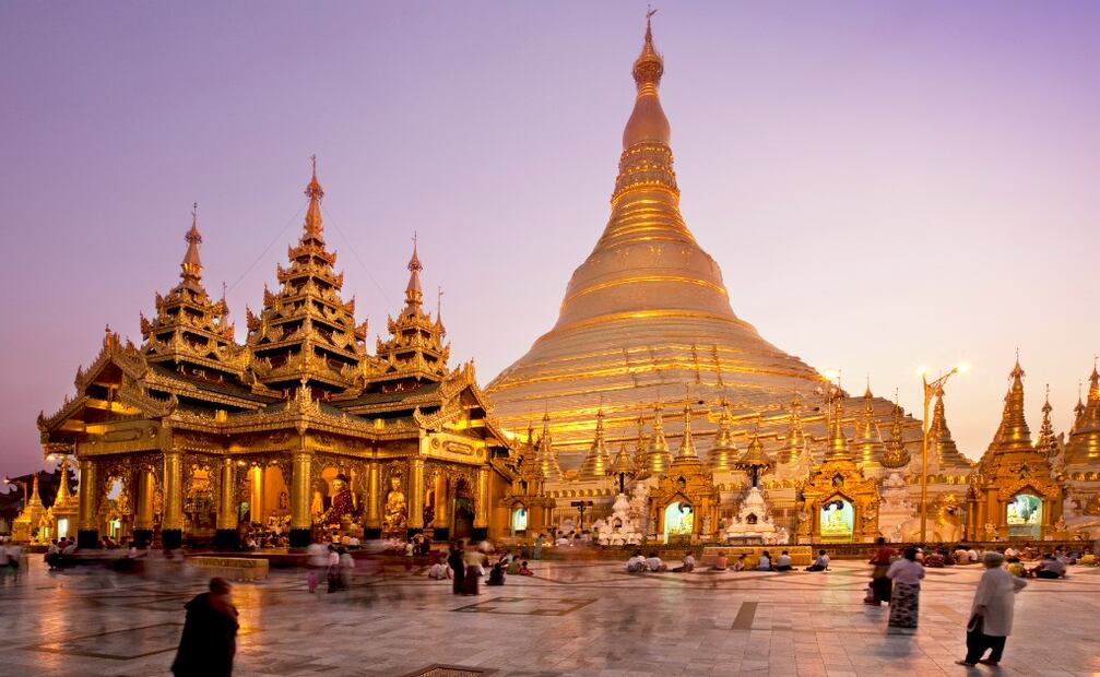 Pagoda de Shwedagon. Forma parte del centro religioso más importante de Myanmar. (Foto: Amparo Servicios Turísticos)
