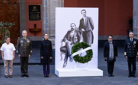 Sheinbaum encabeza conmemoración del 113 aniversario luctuoso de Francisco I. Madero; montan guardia de honor