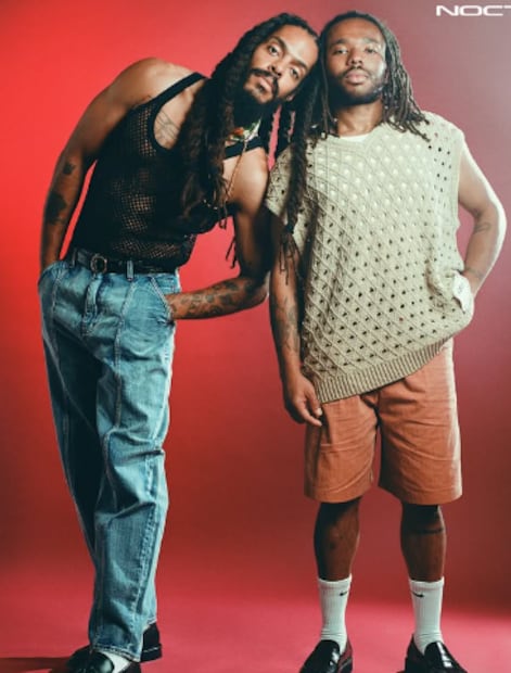 El dúo birtánico conformado por Bobby Vylan y Bobbie Vylan. Foto: Redes