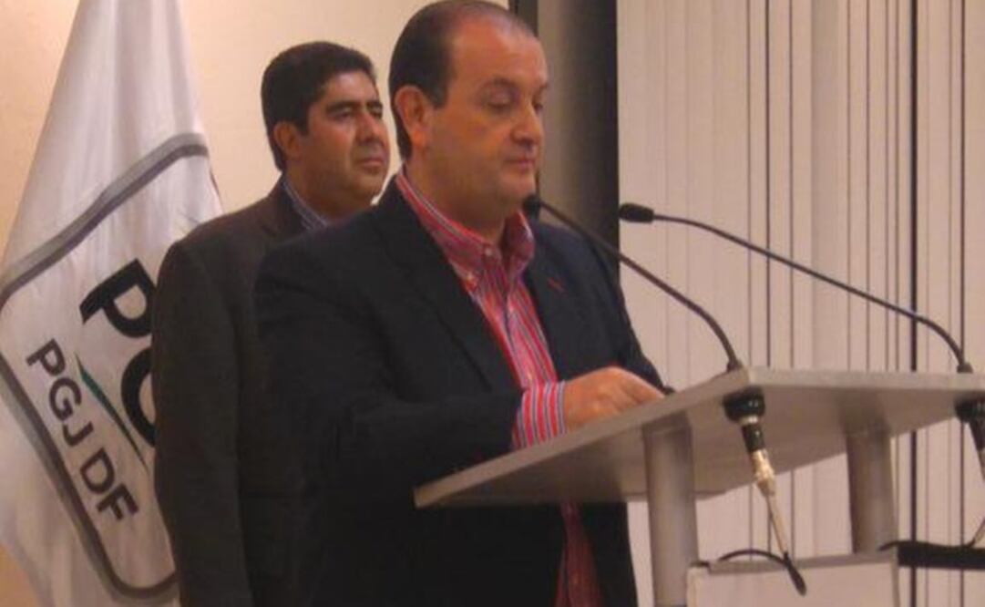 Anunció la Procuraduría la detención en conferencia de prensa. FOTO: del Twitter de PGJ_CDMX