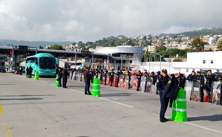 Mantienen operativo de vigilancia en caseta de Tlalpan; por tercer día consecutivo revisan autobuses que intentan ingresar a la CDMX 