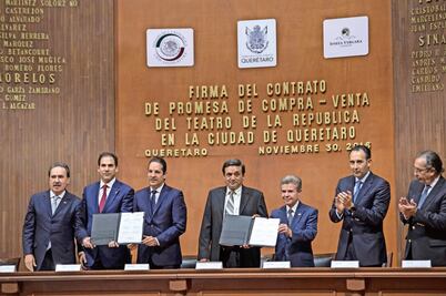 Sella Senado compra de Teatro de la República