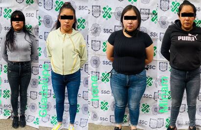 Caen 4 mujeres de banda ligada al robo y narcomenudeo en la zona Centro de la CDMX 