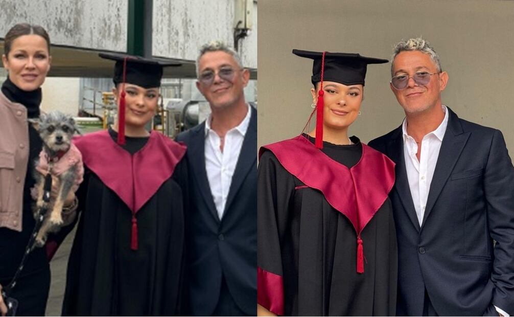 Manuela Sánchez y sus padres Alejandro y Jaydy Michel.Foto: Instagram oficial de los famosos.