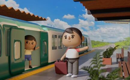 Sheinbaum estrena nuevo intro animado de su mañanera; muestra ruta del Tren Maya 3D