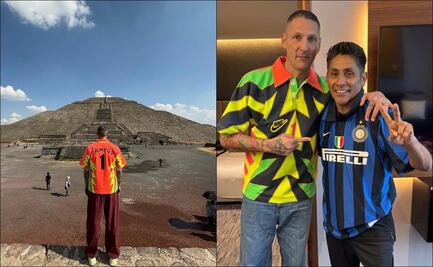 Marco Materazzi visita Teotihuacán y presume fotografía con Jorge Campos 