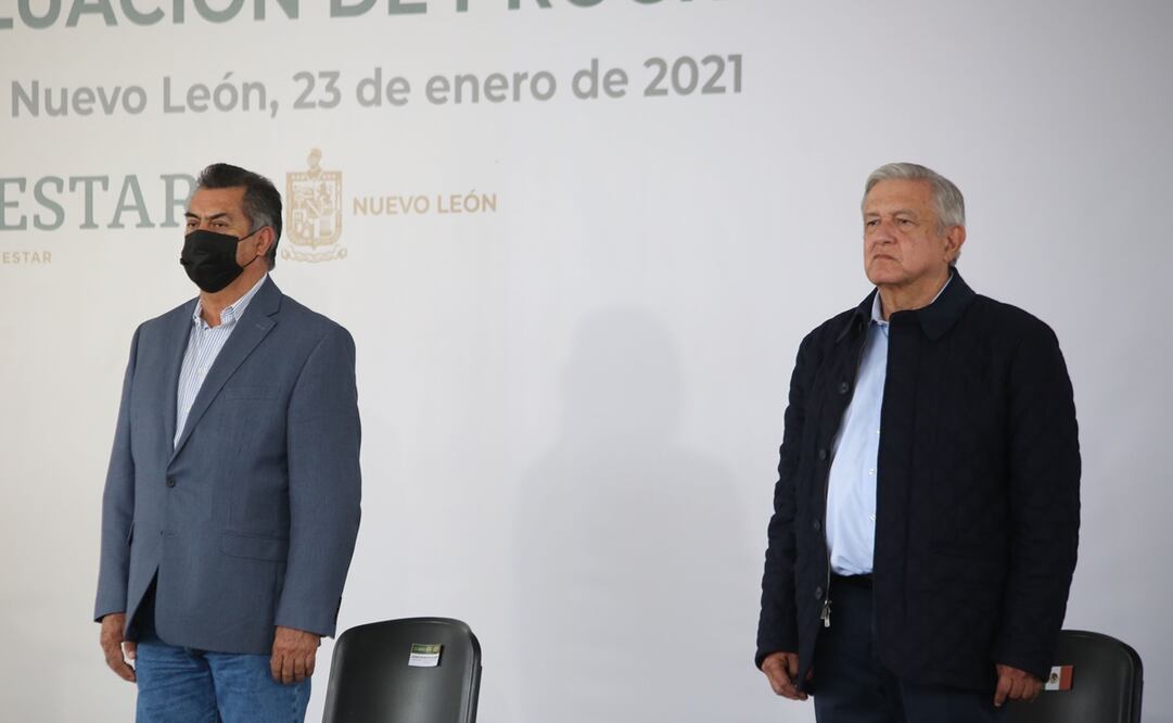El gobernador de Nuevo León acompaño al presidente Andrés Manuel López Obrador a dos eventos oficiales el pasado fin de semana. Foto: Twitter @JaimeRdzNL