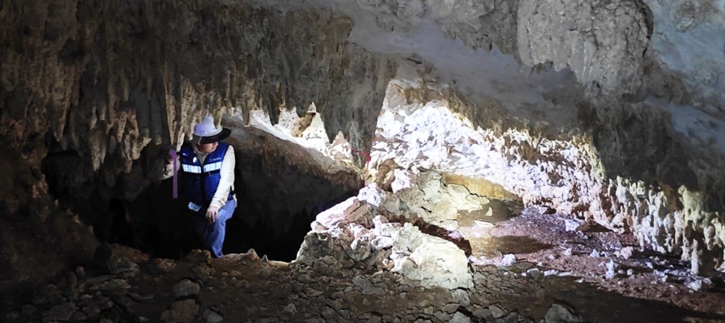 Gruta en el tramo 5 del Tren Maya.
Foto: INAH ,cortesía