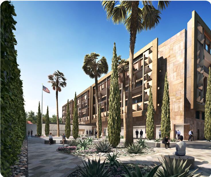 Nueva embajada de Estados Unidos en México. Foto: oboportofolio.state.gov