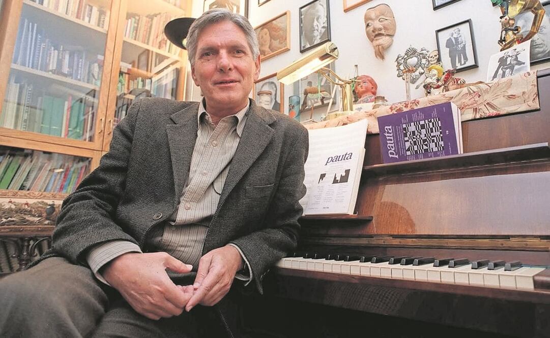 El compositor en una entrevista en 2002, acerca de la revista Pauta; Lavista dejó un legado en cientos de alumnos y también entre los lectores. Foto: ARCHIVO EL UNIVERSAL