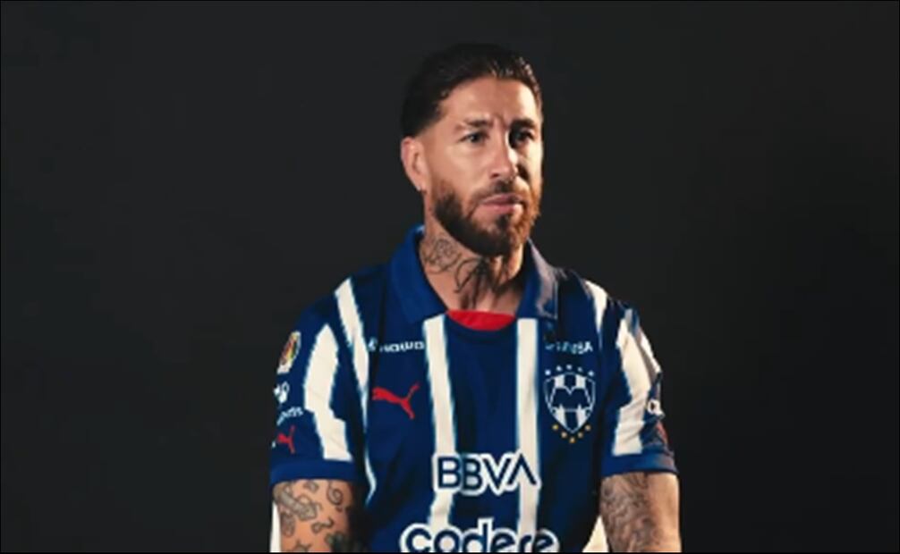 Sergio Ramos con la camiseta del Monterrey / Foto: Especiales