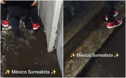 Comerciantes cobran 10 pesos por cargar a usuarios tras inundaciones en Metro de CDMX; video se viraliza en TikTok