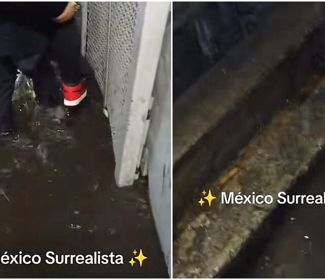 Comerciantes cobran 10 pesos por cargar a usuarios tras inundaciones en Metro de CDMX; video se viraliza en TikTok
