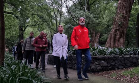 "Es un gran conocedor de estos hermosos árboles", Sheinbaum y Slim pasean por Bosque de Chapultepec